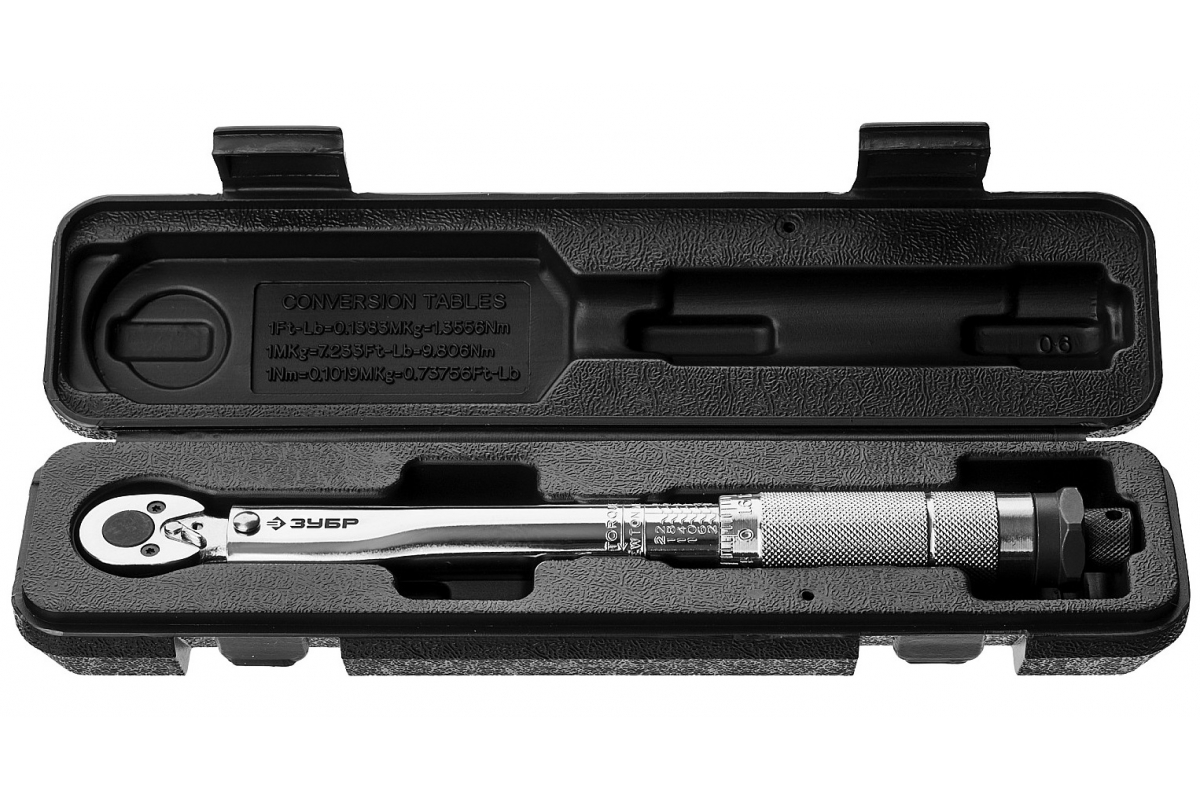 Динамометрический ключ ЗУБР, 1/4"