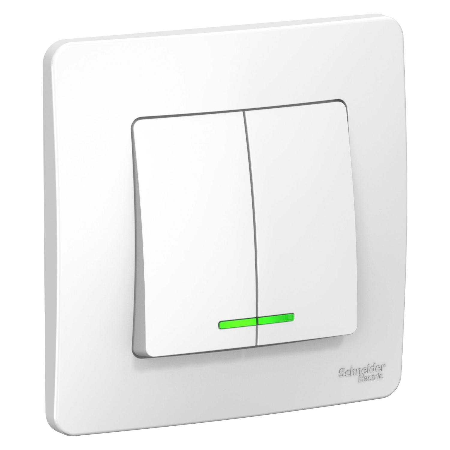 

Выключатель Schneider Electric BLANCA, 2кл., индикатор/подсветка, скрытый монтаж, механизм с накладкой без рамки, белый (BLNVS006511)