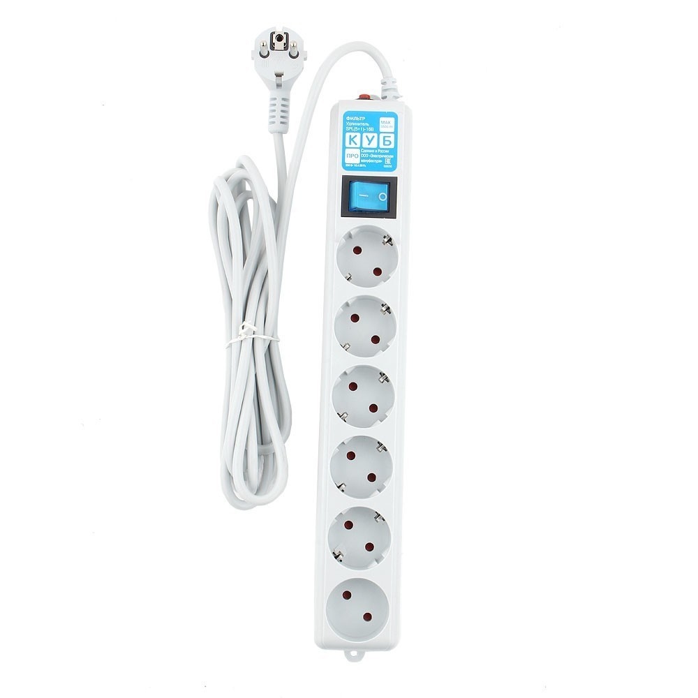 

Сетевой фильтр PowerCube (SPL(5+1)-16B-P-5М)