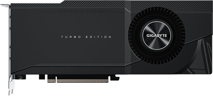 

Видеокарта GIGABYTE NVIDIA GeForce RTX 3080 Turbo, 10Gb DDR6X, 320 бит, PCI-E, 2HDMI, 2DP, Retail (GV-N3080TURBO-10GD 2.0 LHR), Turbo