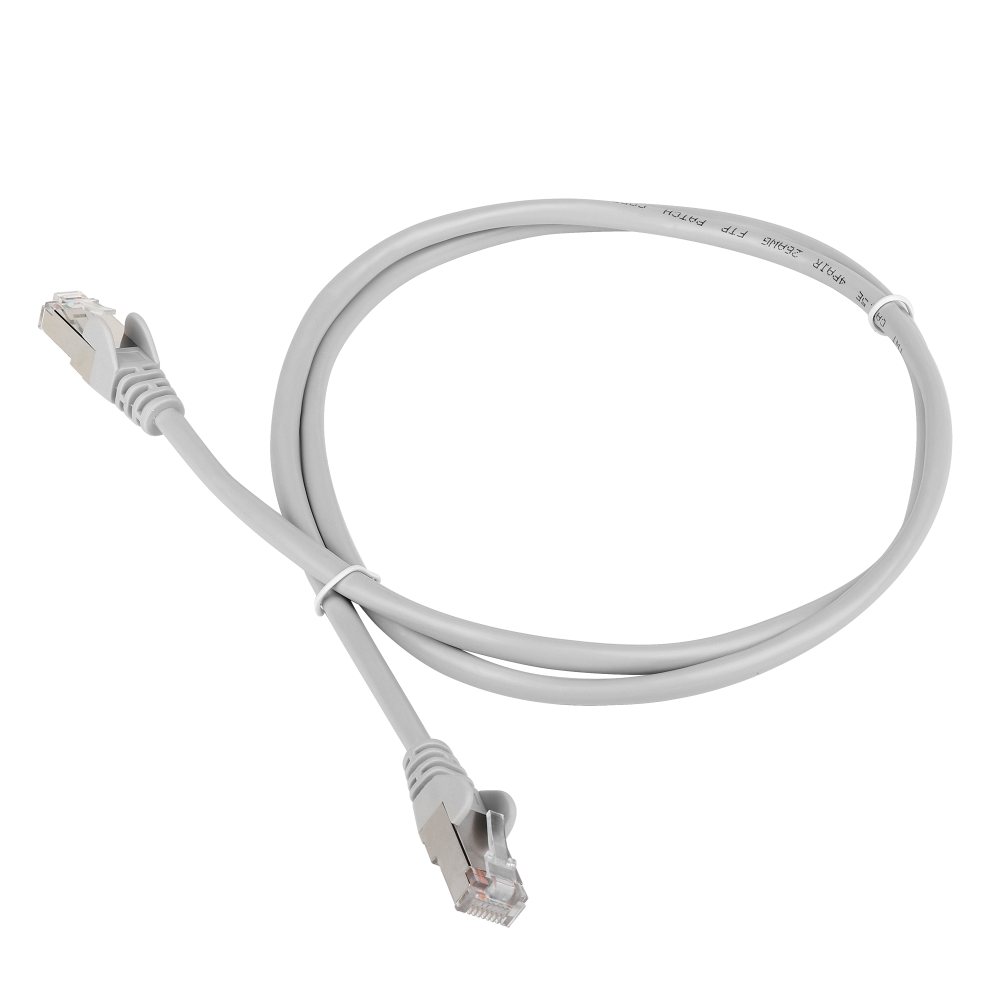 

Патч-корд FTP кат.6, 1м, RJ45-RJ45, серый, Lanmaster (TWT-45-45-1.0/S6-GY)