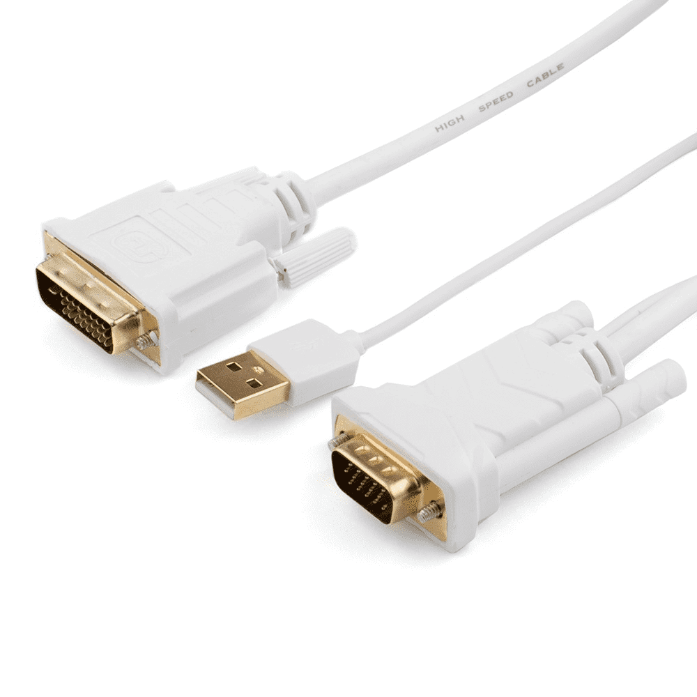 

Кабель DVI-D(19M)-VGA(15M), 1.8 м Atcom AT9505 (AT9505), AT9505
