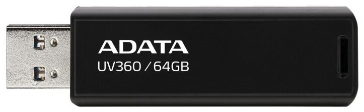 

Флешка 64Gb USB 3.2 ADATA AUV360-64G-RBK, черный (AUV360-64G-RBK), AUV360-64G-RBK