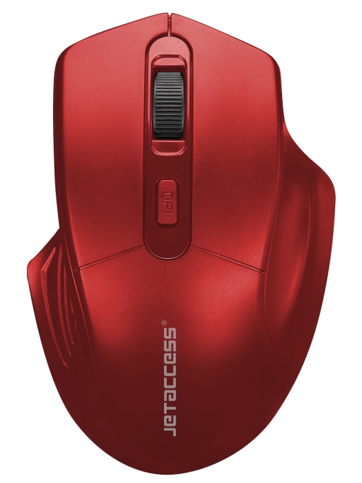 Мышь беспроводная Jet.A Comfort OM-U61G, 1600dpi, оптическая светодиодная, USB, красный (OM-U61G Red)