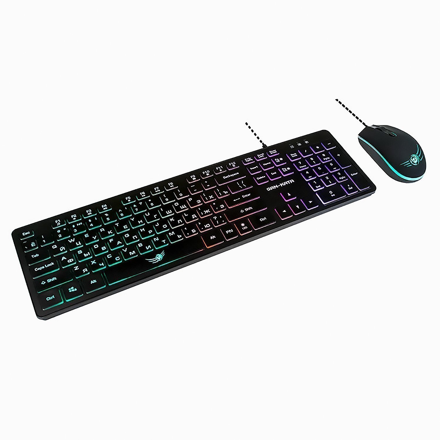 

Клавиатура + мышь Dialog Gan-Kata KMGK-1707U, USB, черный (KMGK-1707U BLACK), Gan-Kata KMGK-1707U