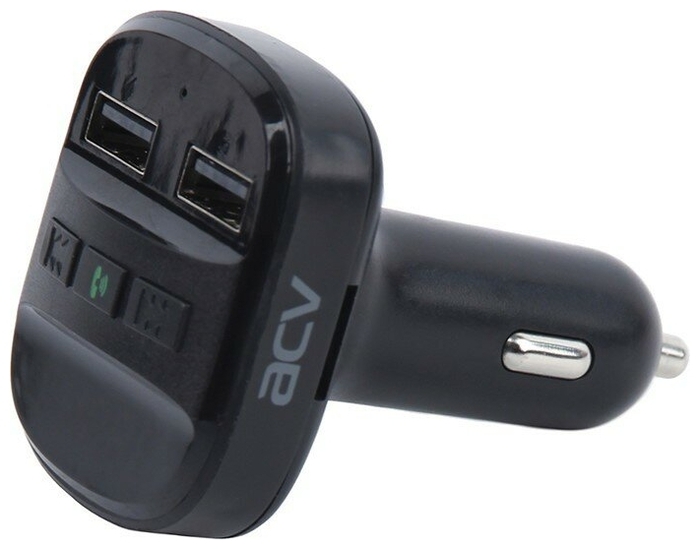 

FM-трансмиттер ACV FMT-121B, Bluetooth, USB, microSD, черный, FMT-121B