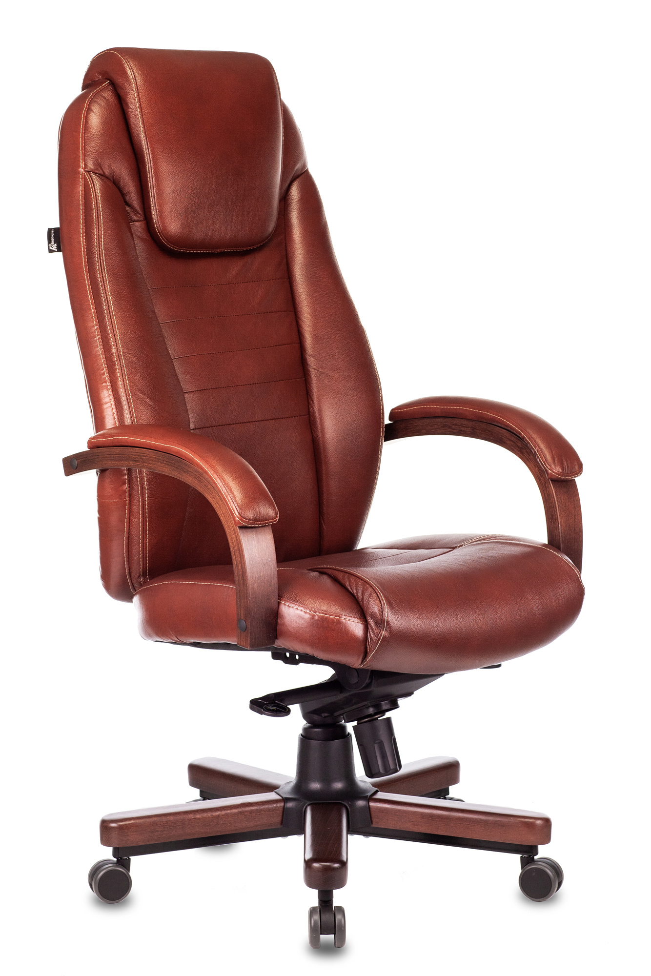Кресло руководителя Бюрократ T-9923WALNUT, коричневый