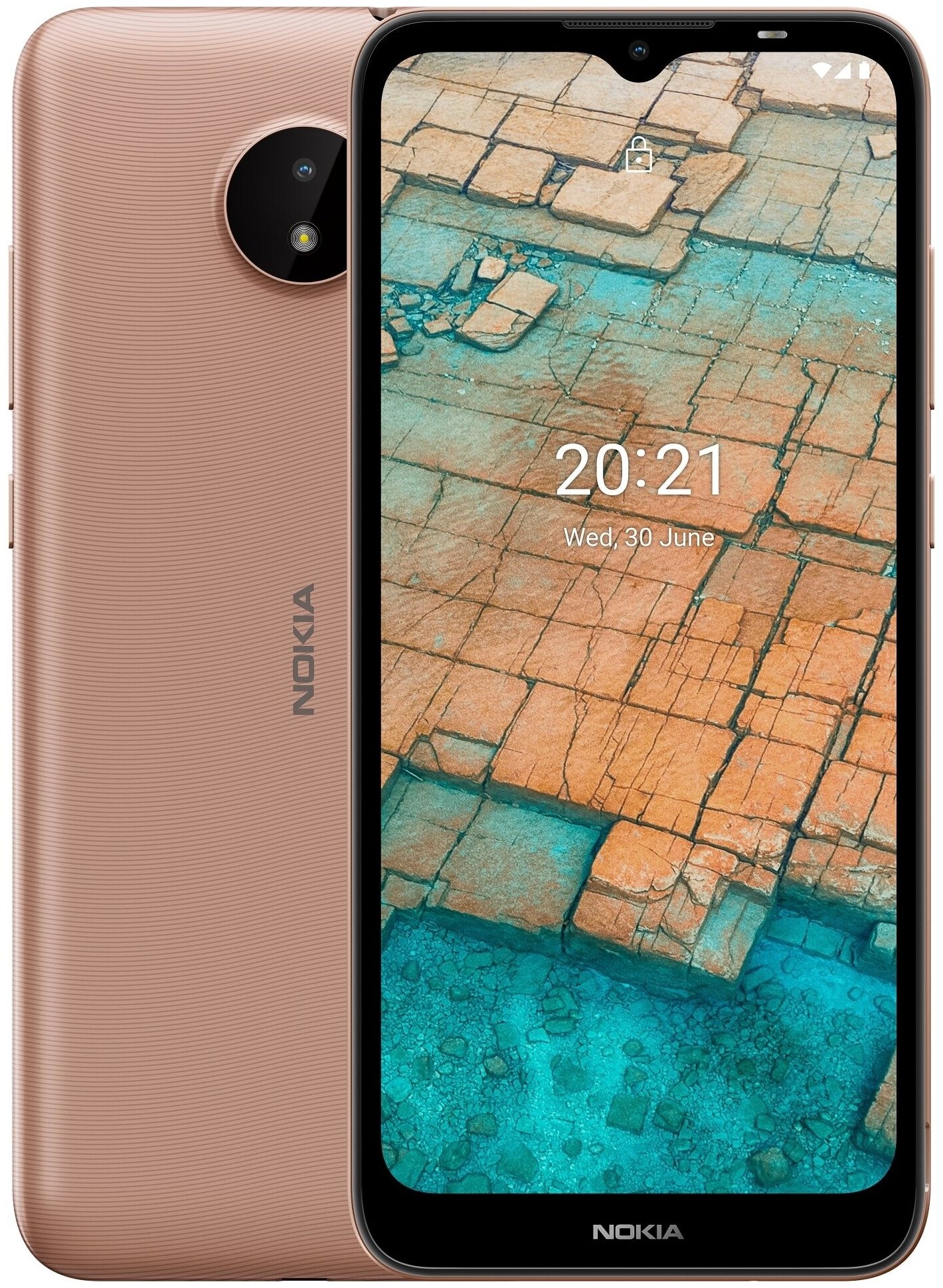 Смартфон Nokia C20 2/32GB 2Gb/32Gb Android коричневый, 922790 купить в  Новосибирске в интернет-магазине e2e4