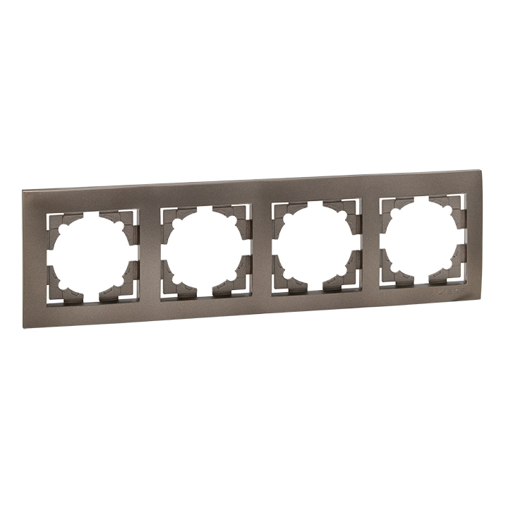 

Рамка EKF Валенсия, горизонтальная и вертикальная, 4-поста, графит (EWM-G-304-60)