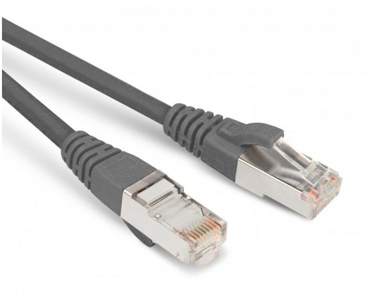 

Патч-корд SF/UTP кат.6, 1м, RJ45-RJ45, серый, LSZH, экранированный, Hyperline (PC-LPM-SFTP-RJ45-RJ45-C6-1M-LSZH-GY)