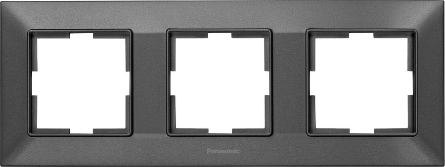

Рамка Panasonic Arkedia Slim, горизонтальная, 3-поста, дымчатый (WNTF08032DG-RU), 0