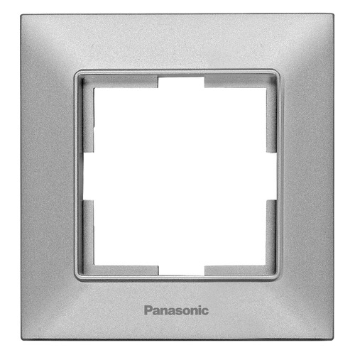 

Рамка Panasonic Arkedia Slim, горизонтальная, 1-пост, серебро (WNTF08012SL-RU)
