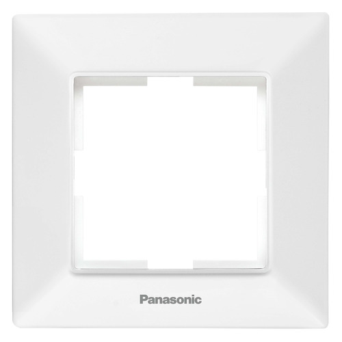 Рамка Panasonic Arkedia Slim, горизонтальная, 1-пост, белая (WNTF08012WH-RU)