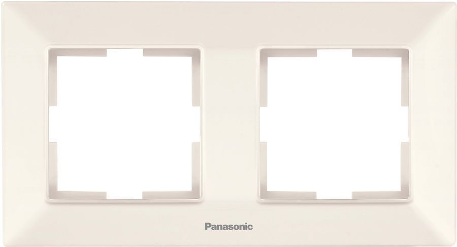 

Рамка Panasonic Arkedia Slim, горизонтальная, 2-поста, бежевый (WNTF08022BG-RU), 0