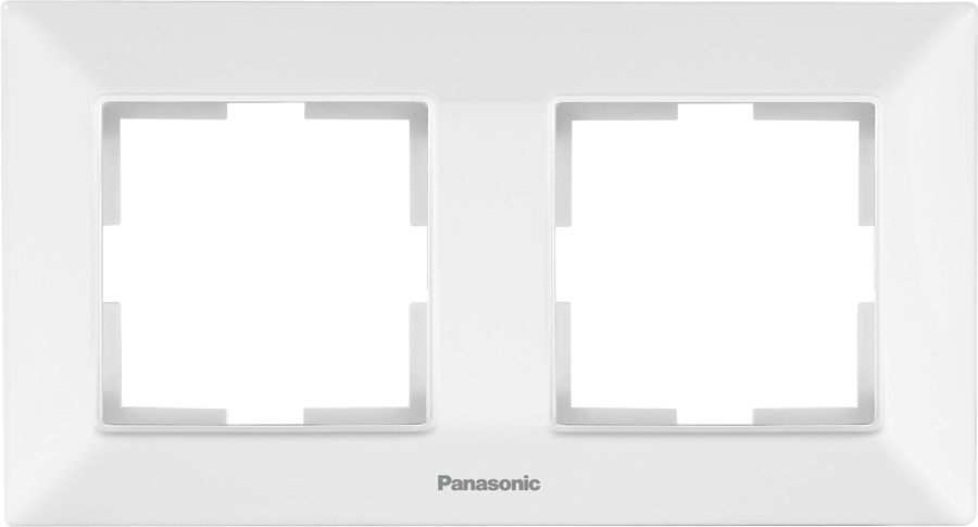 

Рамка Panasonic Arkedia Slim, горизонтальная, 2-поста, белая (WNTF08022WH-RU)