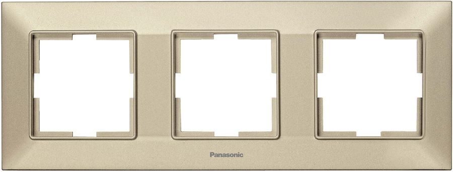 

Рамка Panasonic Arkedia Slim, горизонтальная, 3-поста, бронза (WNTF08032BR-RU)