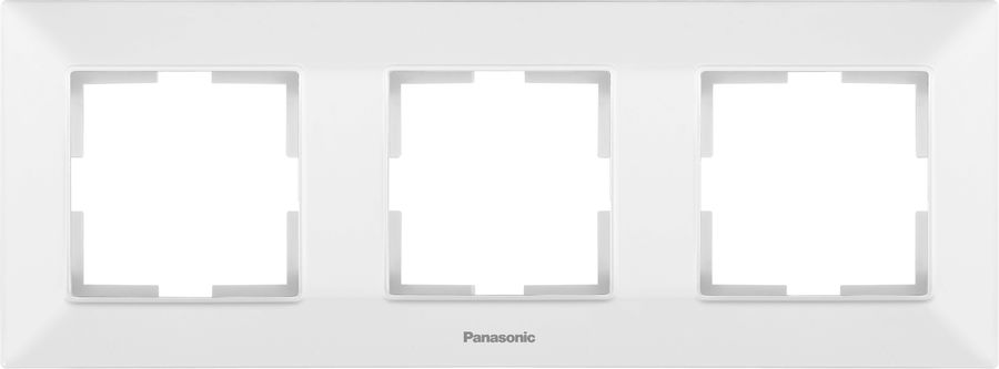 

Рамка Panasonic Arkedia Slim, горизонтальная, 3-поста, белая (WNTF08032WH-RU)