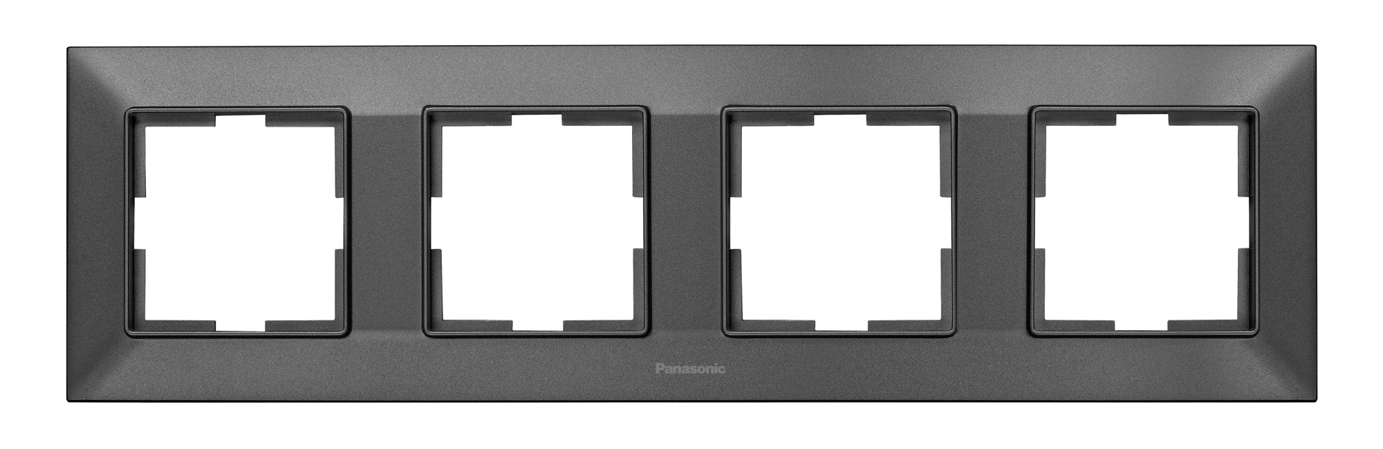 

Рамка Panasonic Arkedia Slim, горизонтальная, 4-поста, дымчатый (WNTF08042DG-RU), 0