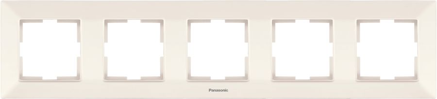 

Рамка Panasonic Arkedia Slim, горизонтальная, 5-постов, бежевый (WNTF08052BG-RU)