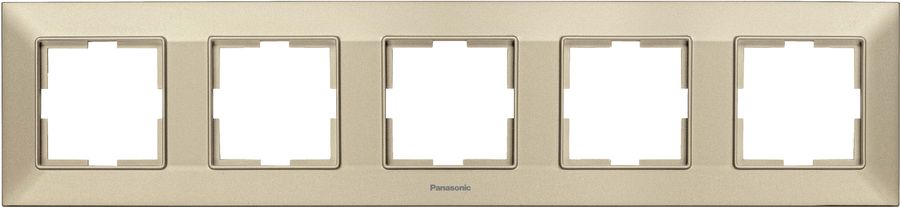 

Рамка Panasonic Arkedia Slim, горизонтальная, 5-постов, бронза (WNTF08052BR-RU)