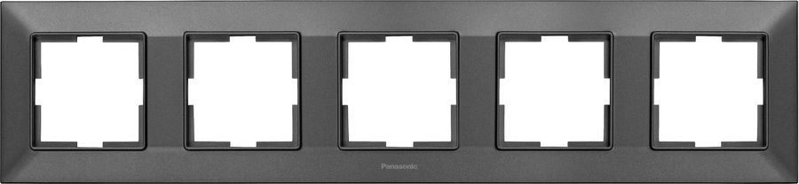 

Рамка Panasonic Arkedia Slim, горизонтальная, 5-постов, дымчатый (WNTF08052DG-RU)