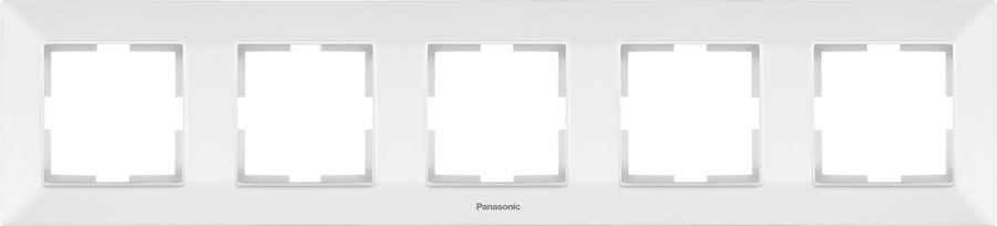 

Рамка Panasonic Arkedia Slim, горизонтальная, 5-постов, белая (WNTF08052WH-RU)