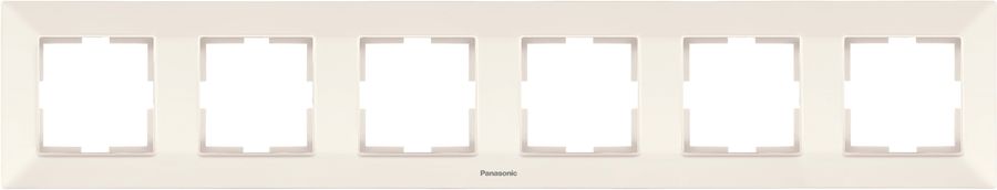 

Рамка Panasonic Arkedia Slim, горизонтальная, 6шт., бежевый (WNTF08062BG-RU)