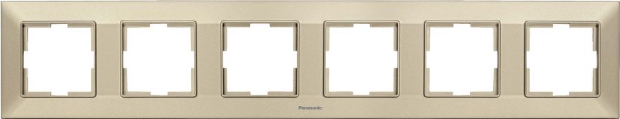 

Рамка Panasonic Arkedia Slim, горизонтальная, 6шт., бронза (WNTF08062BR-RU)
