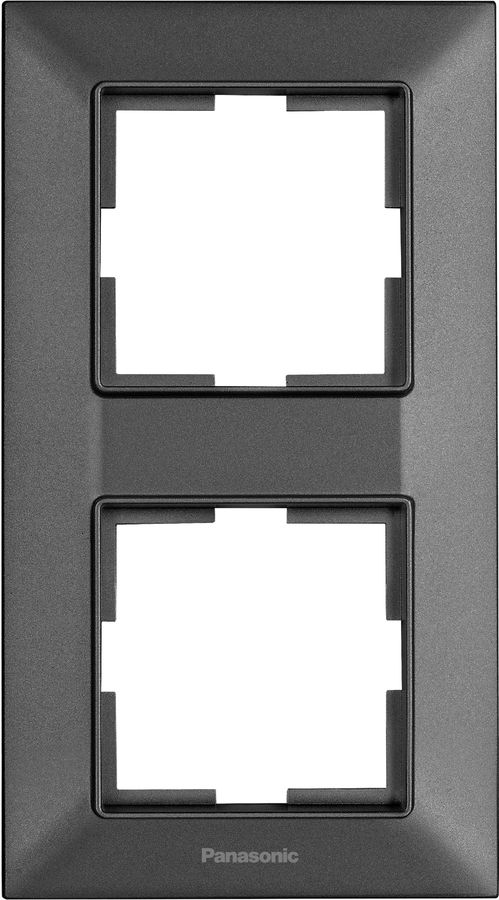 

Рамка Panasonic Arkedia Slim, вертикальная, 2-поста, дымчатый (WNTF08122DG-RU)
