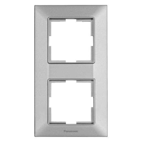 

Рамка Panasonic Arkedia Slim, вертикальная, 2-поста, серебро (WNTF08122SL-RU)