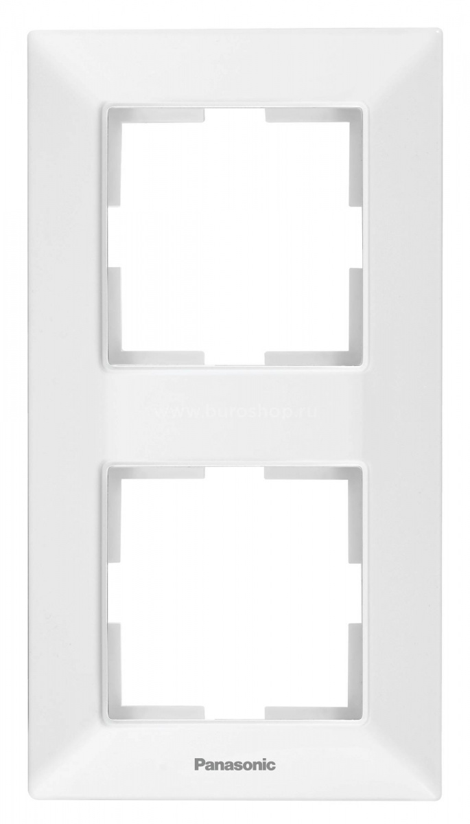 

Рамка Panasonic Arkedia Slim, вертикальная, 2-поста, белая (WNTF08122WH-RU)