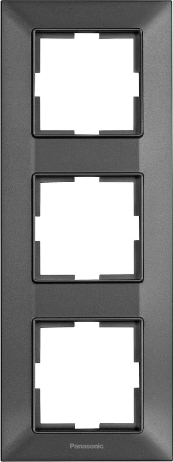 

Рамка Panasonic Arkedia Slim, вертикальная, 3-поста, дымчатый (WNTF08132DG-RU)