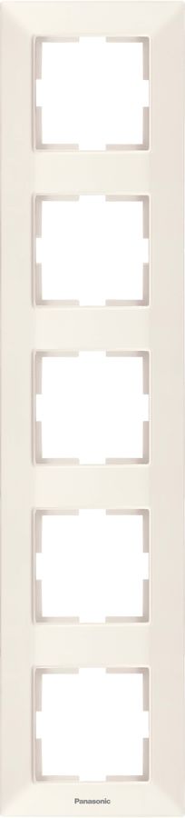 

Рамка Panasonic Arkedia Slim, вертикальная, 5-постов, бежевый (WNTF08152BG-RU)