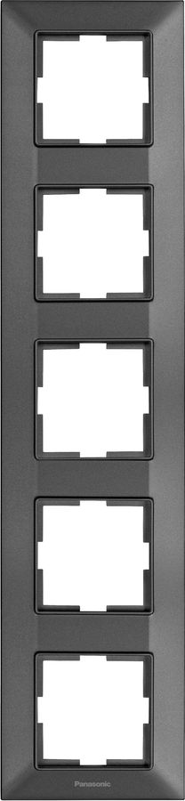 

Рамка Panasonic Arkedia Slim, вертикальная, 5-постов, дымчатый (WNTF08152DG-RU)
