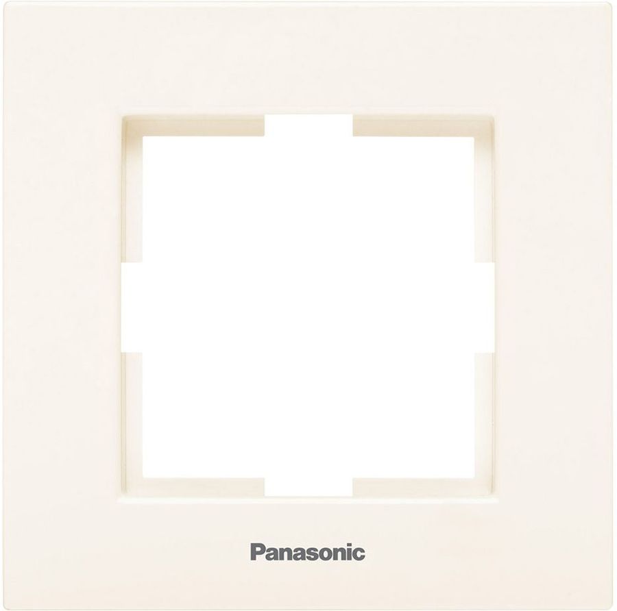 Рамка Panasonic Karre Plus, горизонтальная, 1-пост, бежевый (WKTF08012BG-RU)