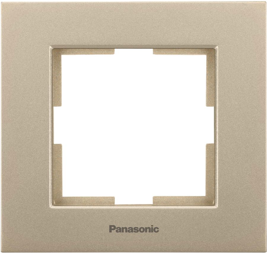 Рамка Panasonic Karre Plus, горизонтальная, 1-пост, бронза (WKTF08012BR-RU)