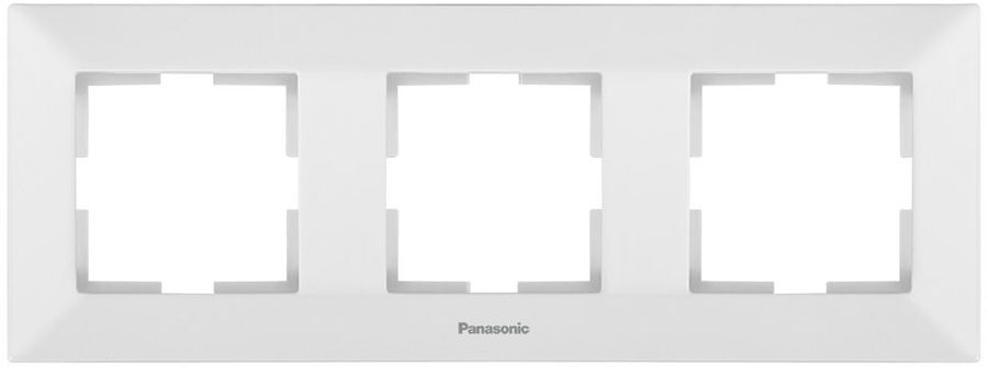 

Рамка Panasonic Arkedia, горизонтальная, 3-поста, белая (WMTF08032WH-RU)