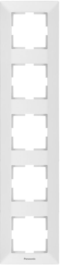 

Рамка Panasonic Arkedia, вертикальная, 5-постов, белая (WMTF08152WH-RU)