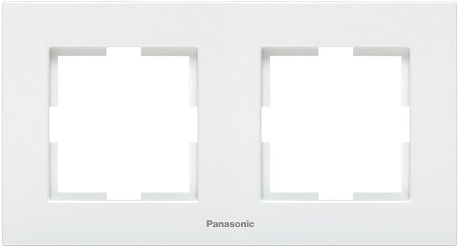 

Рамка Panasonic Karre Plus, горизонтальная, 2-поста, белая (WKTF08022WH-RU), 0