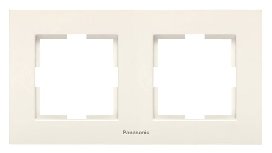 

Рамка Panasonic Karre Plus, горизонтальная, 2-поста, бежевый (WKTF08022BG-RU), 0