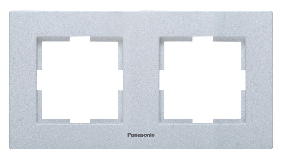 

Рамка Panasonic Karre Plus, горизонтальная, 2-поста, серебро (WKTF08022SL-RU), 0