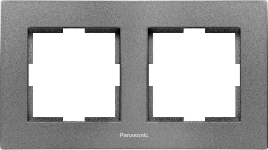 

Рамка Panasonic Karre Plus, горизонтальная, 2-поста, дымчатый (WKTF08022DG-RU)