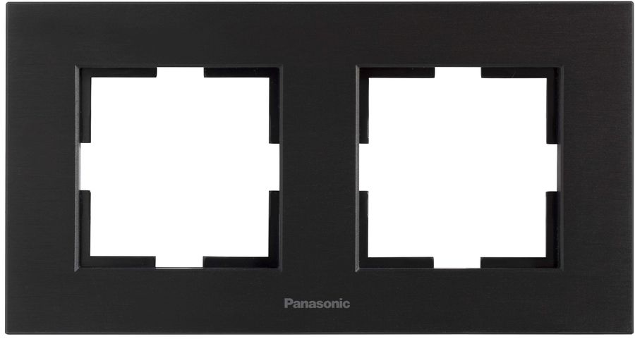 

Рамка Panasonic Karre Plus, горизонтальная, 2-поста, черный (WKTF08023AB-RU)