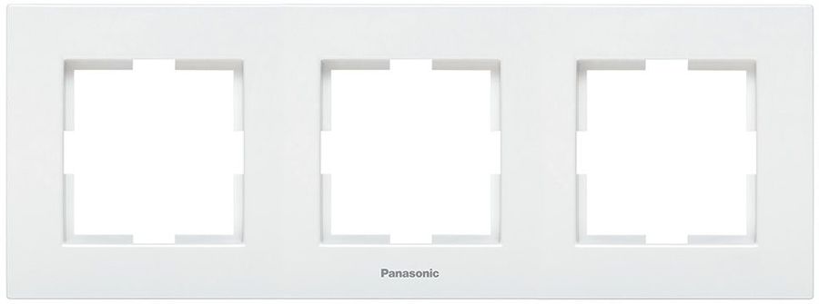 

Рамка Panasonic Karre Plus, горизонтальная, 3-поста, белая (WKTF08032WH-RU)