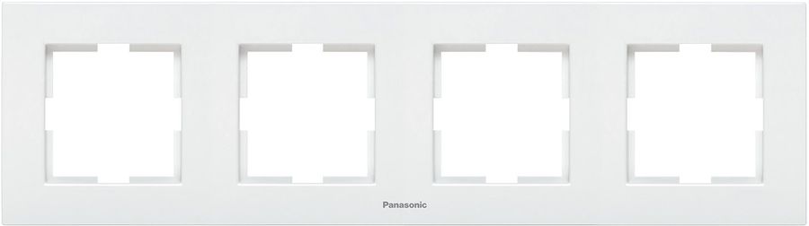 

Рамка Panasonic Karre Plus, горизонтальная, 4-поста, белый (WKTF08042WH-RU)