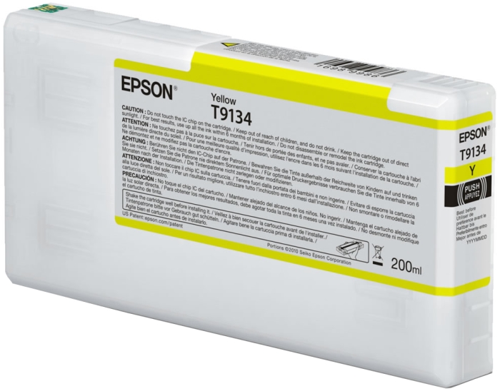 Картридж Epson T9134 (C13T913400), желтый, 200 мл