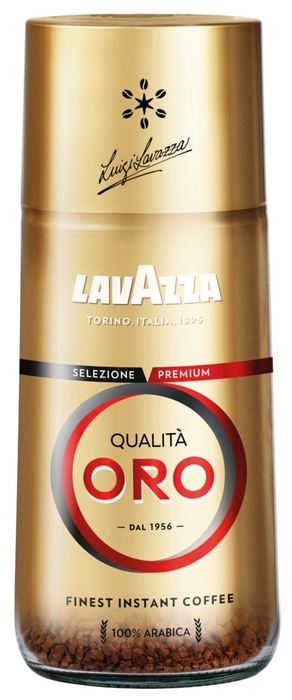 Кофе растворимый LAVAZZA Qualita Oro 95г, стеклянная банка, сублимированный (8206)