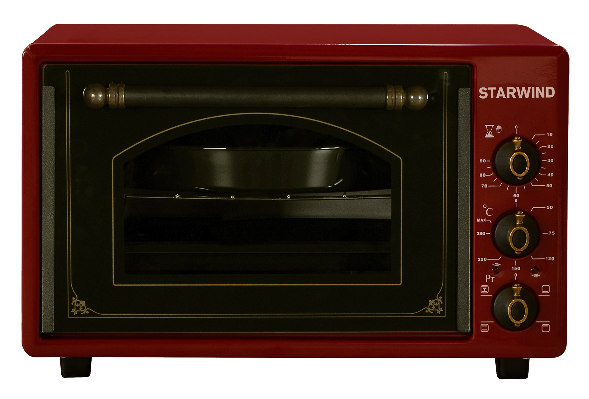 

Мини-печь STARWIND SMO2025 1300Вт, бордовый (1485422), SMO2025
