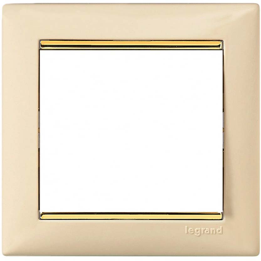 

Рамка Legrand Valena, 1-пост, слоновая кость/золото (774151)