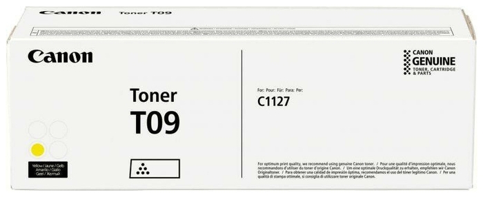

Картридж лазерный Canon T09Y/3017C006, желтый, 5900 страниц, оригинальный для Canon i-SENSYS X C1127iF, C1127i, C1127P, T09Y
